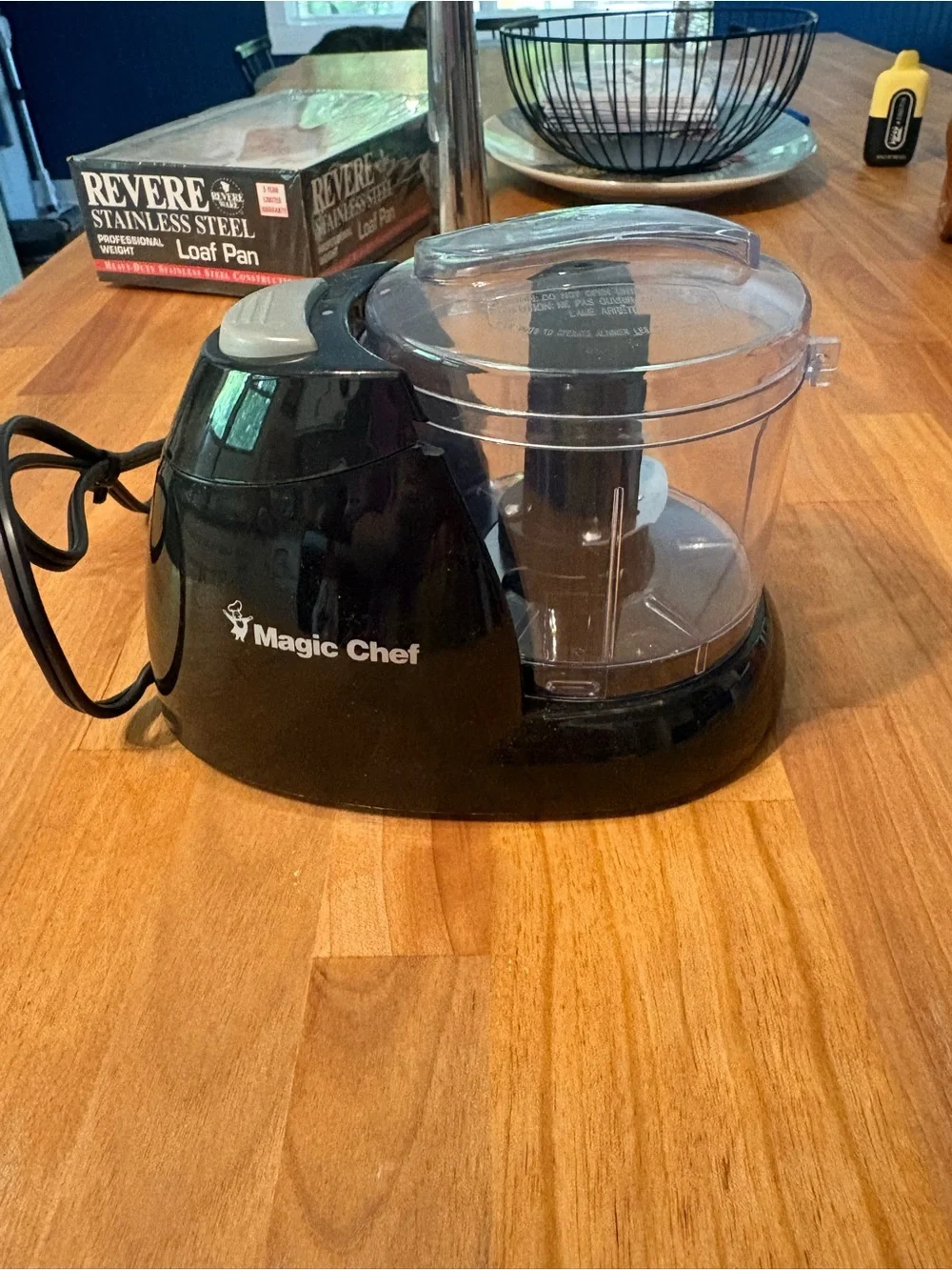 Black Food Chopper - Compact Kitchen Tool